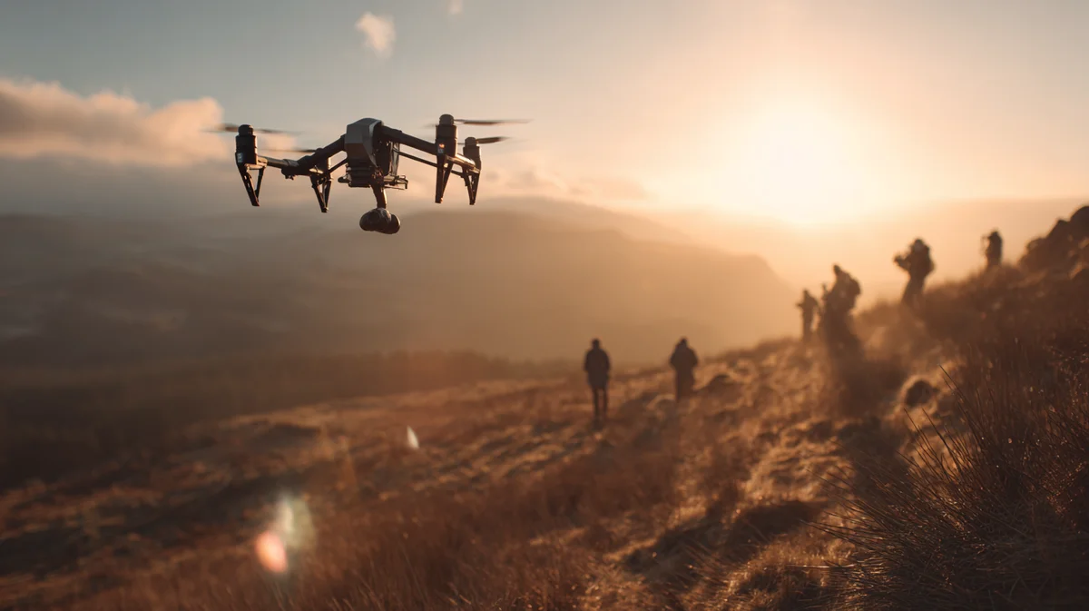 Luftaufnahmen - DJI Inspire Drohne im Einsatz über München